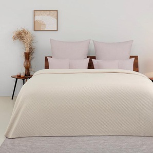 my home Tagesdecke Annika gesteppte Tagesdecke, aus 50% recycelter Baumwolle