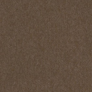 MY HOME Teppichfliesen Neapel Teppiche selbstliegend, 1, 4 oder 20 Stück, 50 x 50cm, Fliese, Bodenbelag Gr. B/L: 50 cm x 50 cm, 6 mm, 20 St., braun (camelfarben) Teppichfliesen