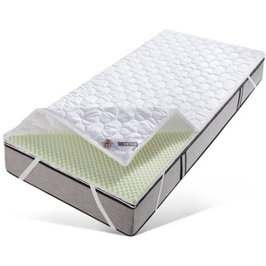 my home, Topper Polly Plus Komfort ECO, ideal für Boxspringmatratzen, 6 cm hoch, Komfortschaum, Topper für Matratze 90x200 cm, 140x200 cm und weitere Größe geeignet