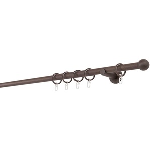 mydeco Gardinenstange 20mm Ball Wandträger 6,5 cm, 1-läufig, Fixmaß, verschraubt