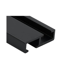 Mydeco Vorhangschiene Level 1-Lauf | schwarz | Aluminium | 250 cm | 0,7 cm |