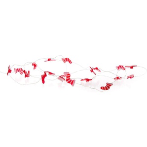 Myflair Möbel & Accessoires Dekoobjekt »LED-Lichterkette, Weihnachtsdeko rot«, mit 20 LEDs, mit kleinen Weihnachtsstiefeln, Länge ca. 235 cm