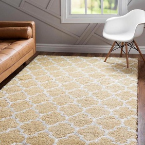 Myflair Möbel & Accessoires Hochflor-Teppich Temara Shag Lagerräumung, rechteckig, Höhe: 51 mm, gewebt, weich & kuschelig, ideal im Wohnzimmer & Schlafzimmer