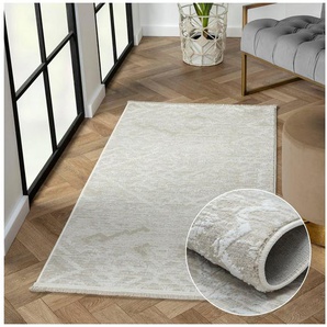 Myflair Möbel & Accessoires Teppich My Type 2 Lagerräumung, rechteckig, Höhe: 10 mm, Kurzflor, Ethno-Style, besonders weich durch Microfaser, mit Fransen