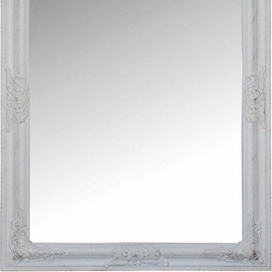 Myflair Möbel & Accessoires Wandspiegel Xub (1-St), weiß, rechteckig, Rahmen mit Antik-Finish, Spiegel mit Facettenschliff