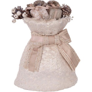 Myflair Möbel & Accessoires Weihnachtsfigur Deko-Geschenksack mit Tannenzapfen (1 St), Weihnachtsdeko, Höhe ca. 45 cm