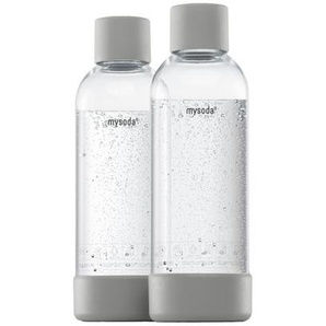 mysoda Wassersprudler-Flasche 2er Pack 1,0ltr., Salbeigrün, Kunststoff, Naturmaterialien, 1 L, 26.7 cm, Küchengeräte, Wasseraufbereitung, Wassersprudler