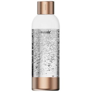 mysoda Wassersprudler-Flasche Premium, Roségold, Metall, Kunststoff, 1 L, 26.7 cm, Küchengeräte, Wasseraufbereitung, Wassersprudler