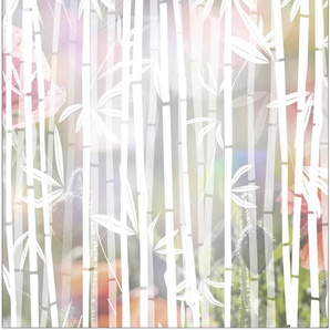 MYSPOTTI Fensterfolie Look Bamboo white Fensterfolien 90 x 100 cm, statisch haftend Gr. B/L: 100 cm x 90 cm, weiß Fensterdekoration