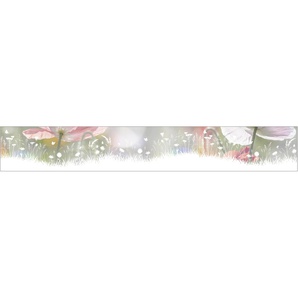 MYSPOTTI Fensterfolie Look Living Meadow Fensterfolien 200 x 30 cm, statisch haftend Gr. B/L: 30 cm x 200 cm, weiß Fensterdekoration