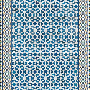 MYSPOTTI Spritzschutz fresh Enrico Spritzschutzwände 90 x 210 cm Gr. B/H: 90 cmx210 cm, blau Küchendekoration Spritzschutzwände