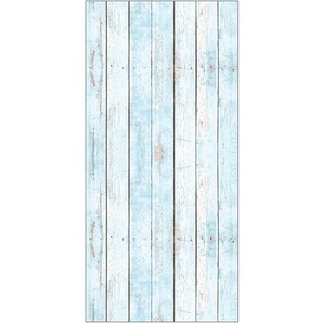 MYSPOTTI Spritzschutz fresh Wood Light Blue Spritzschutzwände 100 x 210 cm Gr. B/H: 100 cmx210 cm, blau Küchendekoration Spritzschutzwände