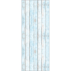 MYSPOTTI Spritzschutz fresh Wood Light Blue Spritzschutzwände 100 x 255 cm Gr. B/H: 100 cmx255 cm, blau Küchendekoration Spritzschutzwände