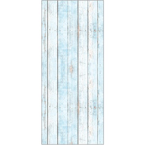 MYSPOTTI Spritzschutz fresh Wood Light Blue Spritzschutzwände 90 x 210 cm Gr. B/H: 90 cmx210 cm, blau Küchendekoration Spritzschutzwände