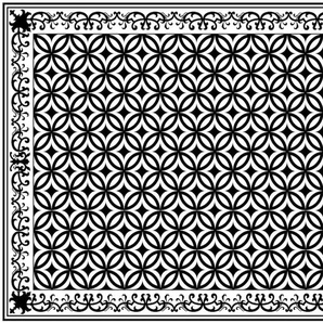 MYSPOTTI Vinylteppich Buddy Lago Teppiche Gr. B/L: 136 cm x 203 cm, 0,5 mm, 1 St., schwarz (schwarz, weiß) Esszimmerteppiche