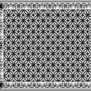 MYSPOTTI Vinylteppich Buddy Lago Teppiche statisch haftend Gr. B/L: 136 cm x 203 cm, 0,5 mm, 1 St., schwarz (schwarz, weiß) Esszimmerteppiche