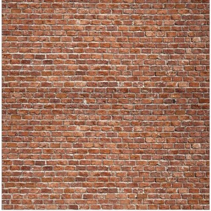MYSPOTTI Vliestapete Fresko Brickwall Tapeten vorgekleistert und reißfest Gr. B/L: 60 m x 280 m, Rollen: 4 St., rot (ziegelrot) Steintapeten Tapeten
