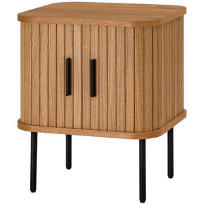 Nachtkommode 45 x 55 x 40cm Braun/Beige/Eiche