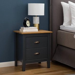 Nachtkommode 46 x 52 x 35cm Grau/Anthrazit