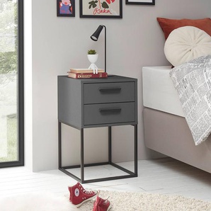 Nachtkommode Aggie 40 x 65cm Grau/Graphit