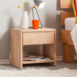 Nachtkommode AresWood 40 x 40 x 33cm Beige/Kernbuche Weißöl