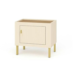 Nachtkommode   ¦ beige ¦ Maße (cm): B: 48 H: 47