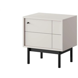 Nachtkommode  Panda ¦ beige ¦ Maße (cm): B: 53,5 H: 56,5