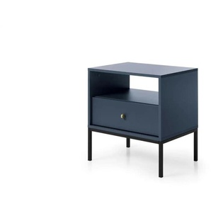 Nachtkommode  Molly ¦ blau ¦ Maße (cm): B: 53,6 H: 56,2