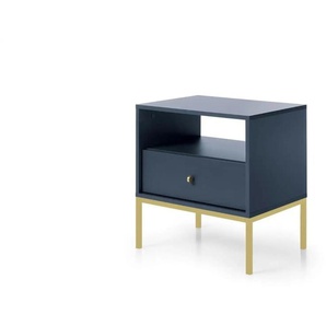 Nachtkommode Molly ¦ blau ¦ Maße (cm): B: 53,6 H: 56,2