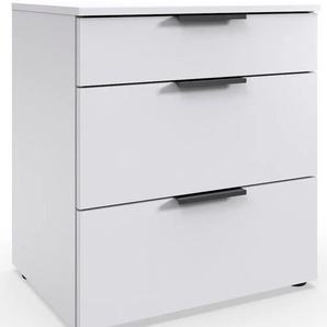 Nachtkommode FRESH TO GO Level Sideboards Gr. B/H/T: 54 cm x 61 cm x 41 cm, 3, weiß Nachtkonsolen und Nachtkommoden 3 Schubladen mit soft-close Funktion, 54cm breit, 61cm hoch