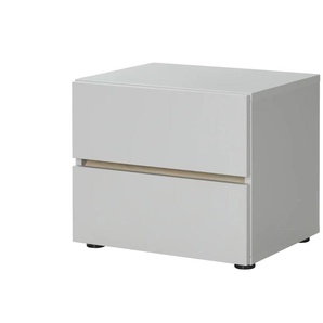 Nachtkommode - grau - Materialmix - 50 cm - 43 cm - cm 40,0 | Möbel Kraft