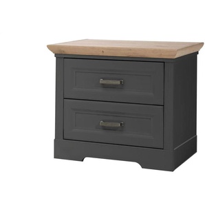 Nachtkommode - grau - Materialmix - 65 cm - 52 cm - cm 41,0 | Möbel Kraft