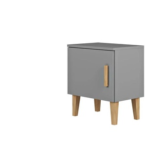 Nachtkommode Kubi ¦ grau ¦ Maße (cm): B: 34 H: 56