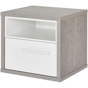 Nachtkommode  Milow ¦ weiß ¦ Maße (cm): B: 45 H: 42 T: 40