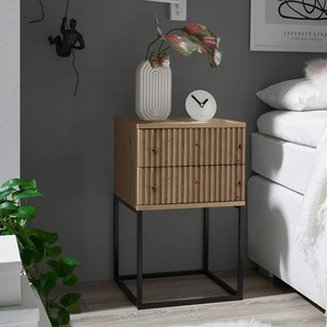 Nachtkommode Motts 40 x 65cm Braun/Eiche Artisan Dekor