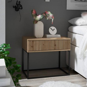 Nachtkommode Motts 60 x 52cm Braun/Eiche Artisan Dekor