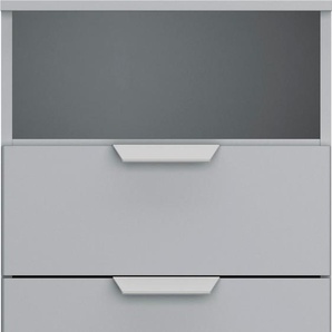 Nachtkommode RAUCH Orias Sideboards Gr. B/H/T: 47 cm x 62 cm x 42 cm, 2, grau (seidengrau) Nachtkonsolen und Nachtkommoden inkl. Filzboxen-Set