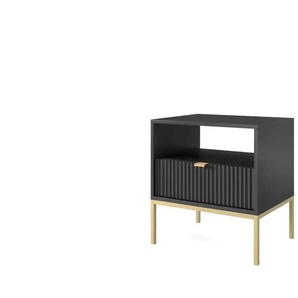 Nachtkommode  Nova ¦ schwarz ¦ Maße (cm): B: 54 H: 56