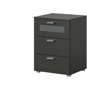 Nachtkommode - schwarz - Materialmix - 45 cm - 60 cm - cm 40,0 | Möbel Kraft