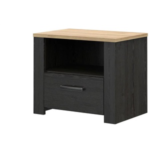 Nachtkommode  Toneo ¦ schwarz ¦ Maße (cm): B: 62 H: 52 T: 42.0