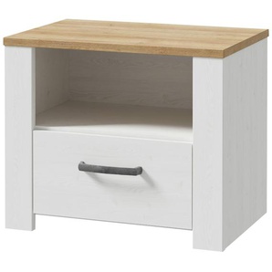 Nachtkommode  Toneo ¦ weiß ¦ Maße (cm): B: 62 H: 52 T: 42.0