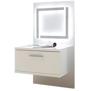 Nachtkommode - weiß - Materialmix - 50 cm - 94 cm - cm 40,0 | Möbel Kraft