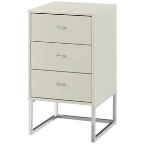 Nachtkonsole - creme - Materialmix - 40 cm - 71 cm - cm 43,0 | Möbel Kraft