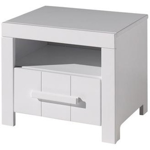 Nachtkonsole Erik Weiß MDF Weiß