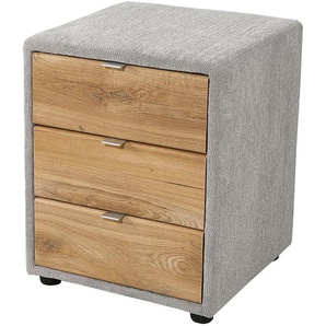 Nachtkonsole JOCKENHÖFER GRUPPE Lia Sideboards Gr. B/H/T: 42,5 cm x 53 cm x 45 cm, 3, grau (grau 444, 19) Nachtkonsolen und Nachtkommoden Nachttisch mit 3 Schubladen