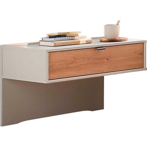 Nachtkonsole WIEMANN Asti Sideboards Gr. B/H/T: 60 cm x 48 cm x 43 cm, Paar, 1, beige (champagner, dekor) Nachtkonsolen und Nachtkommoden Schubkasten in Absetz-Farbton