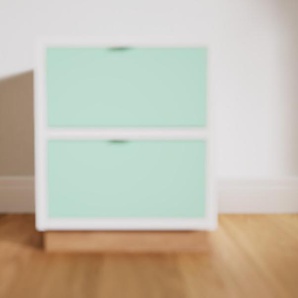 Nachtschrank Mint - Eleganter Nachtschrank: Schubladen in Mint - Hochwertige Materialien - 41 x 46 x 47 cm, konfigurierbar