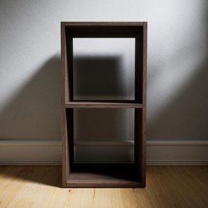 Nachtschrank Nussbaum - Eleganter Nachtschrank: Hochwertige Qualität, einzigartiges Design - 41 x 79 x 34 cm, konfigurierbar