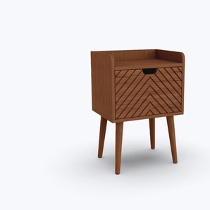 Nachttisch aus Holz Alba x2 / Dunkles Holz