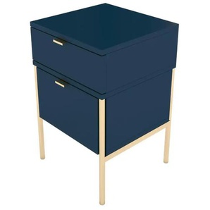 Nachttisch  Polka ¦ blau ¦ Maße (cm): B: 38 H: 59